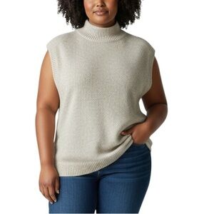 Ricki's Sleeveless Knit Metallic Top Ivory